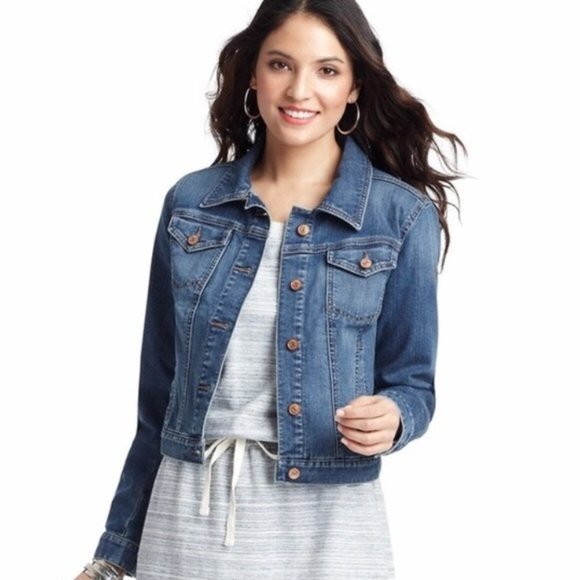 LOFT Jackets & Blazers - Ann Taylor Loft Denim Jacket In Sterling Blue Wash